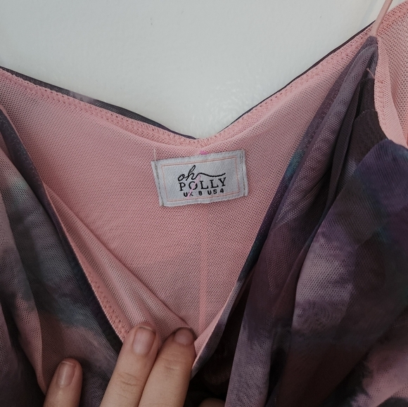 OH POLLY Pink Patterned Dress - Picture 3 of 4